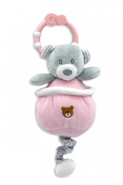 Pozytywka miś różowa 13cm - Tulilo