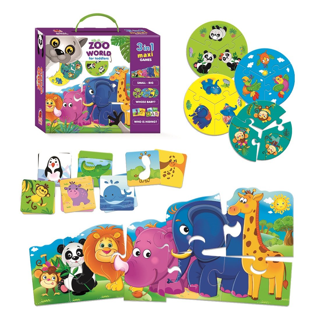 Roter Kafer, Gra Edukacyjna Zoo World For Toddlers Rk1310-02