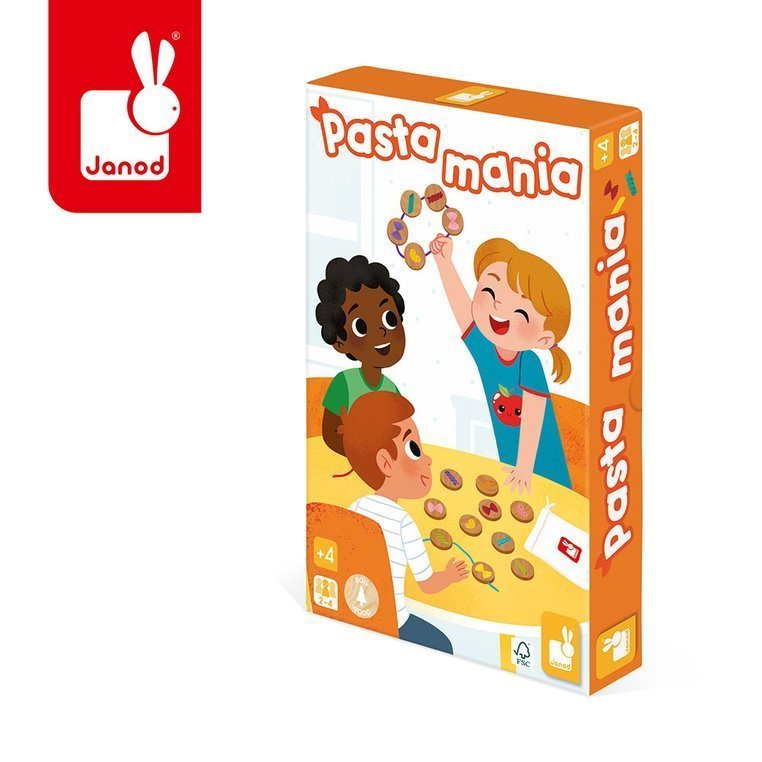 Janod Gra pamięciowa Pasta mania 4+, solution-bc-7621-0