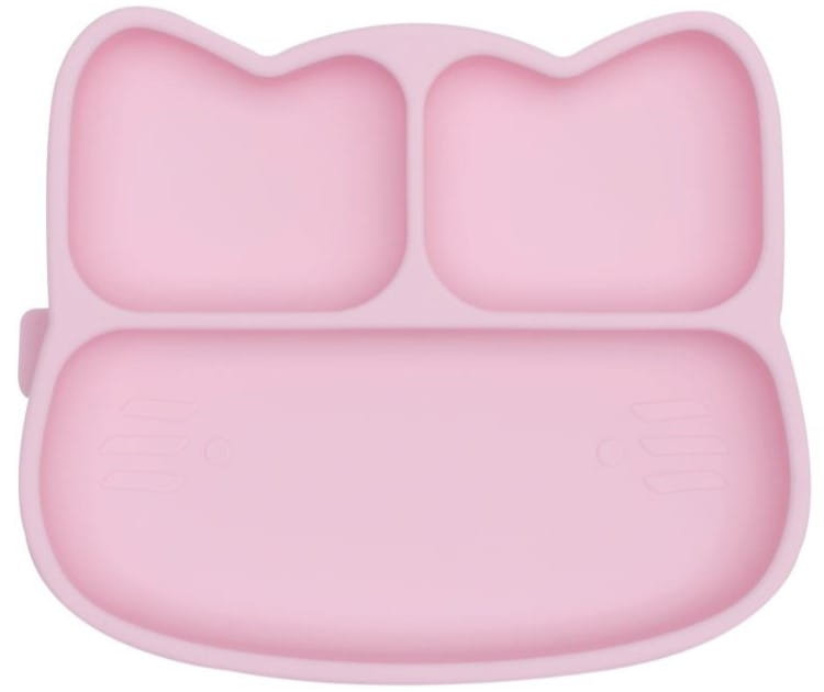 Silikonowy talerzyk z przyssawką Kotek We Might Be Tiny - Powder Pink