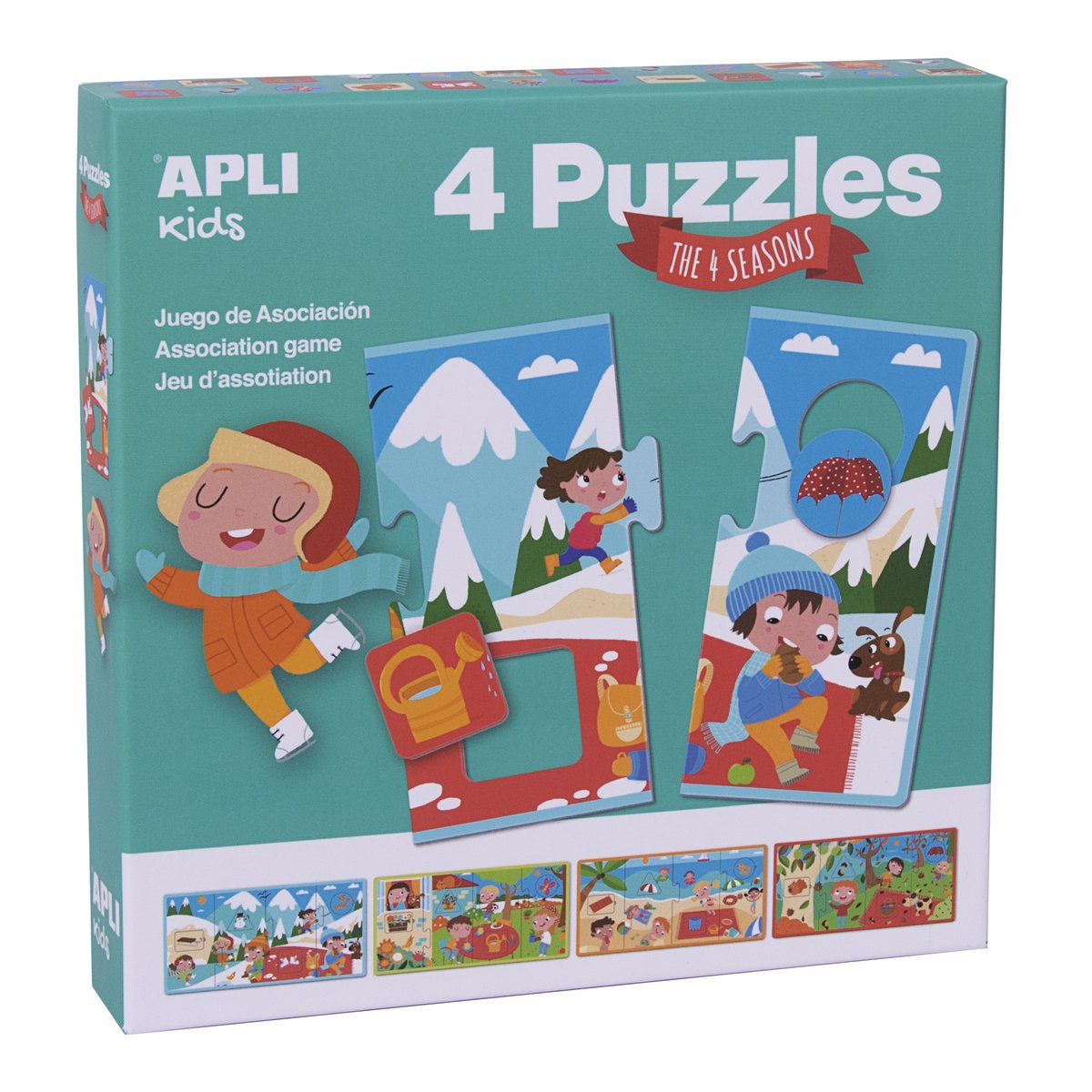 Apli Kids Kids - Puzzle 4 Układanki Kids - Cztery Pory Roku 3+