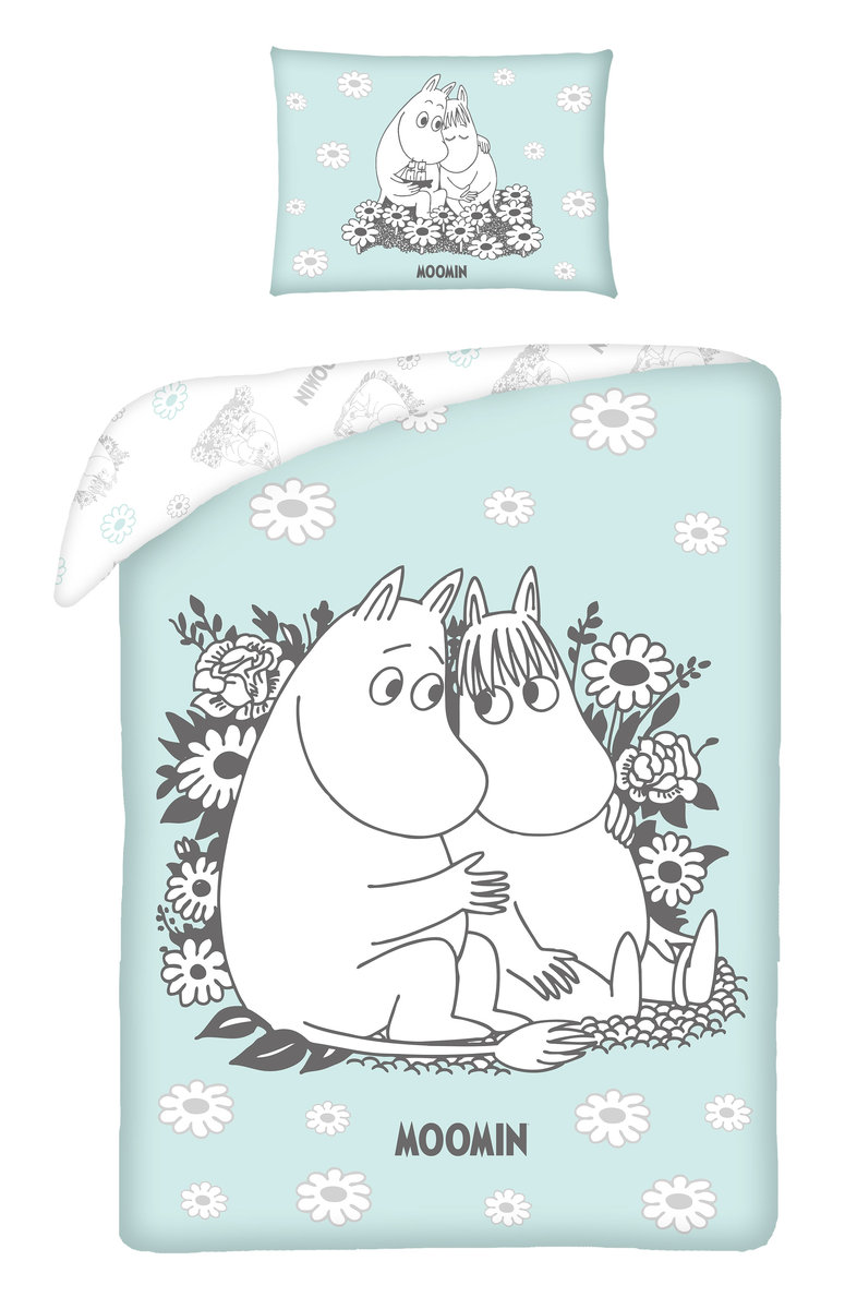 Halantex, pościel niemowlęca, Moomins MO-9885JBL, 100x135+40x60