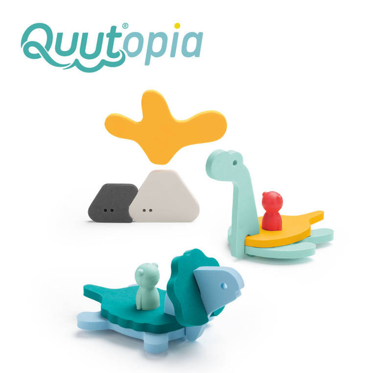 QUUT, Zestaw puzzli piankowych 3D Świat dinozaurów Quutopia