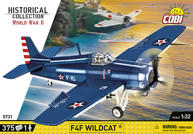 Cobi Samolot  Myśliwski WWII  F4F WILDCAT-NORTHROP GRUMMAN 382K