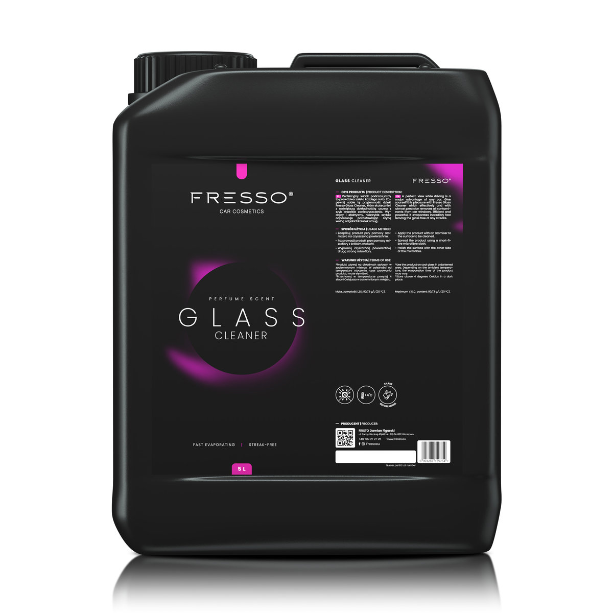 Fresso Glass Cleaner 5L – Płyn Do Mycia Szyb