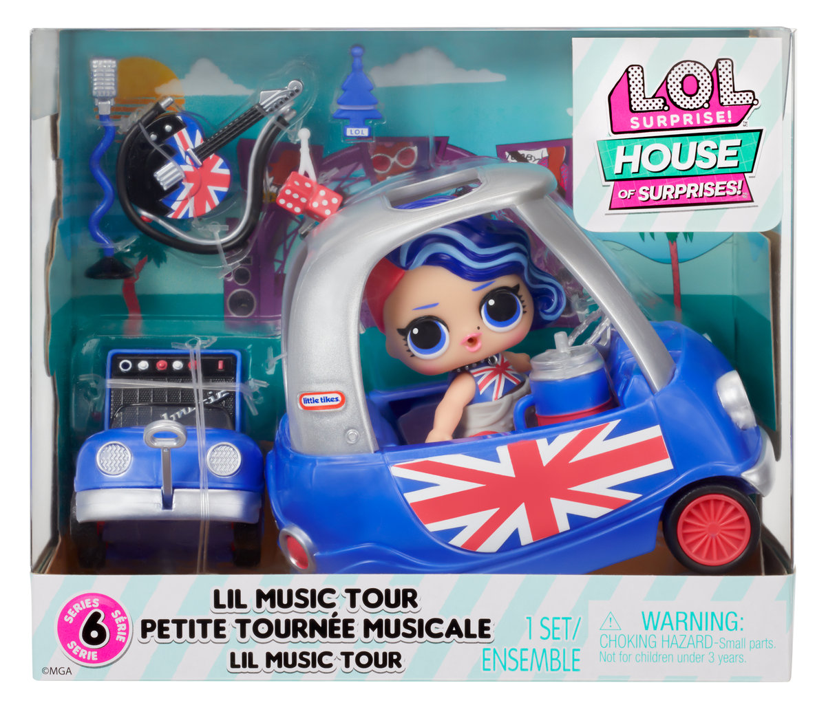 L.O.L. Surprise Furniture Playset with Doll - Cheeky Babe + Lil Music Tour
