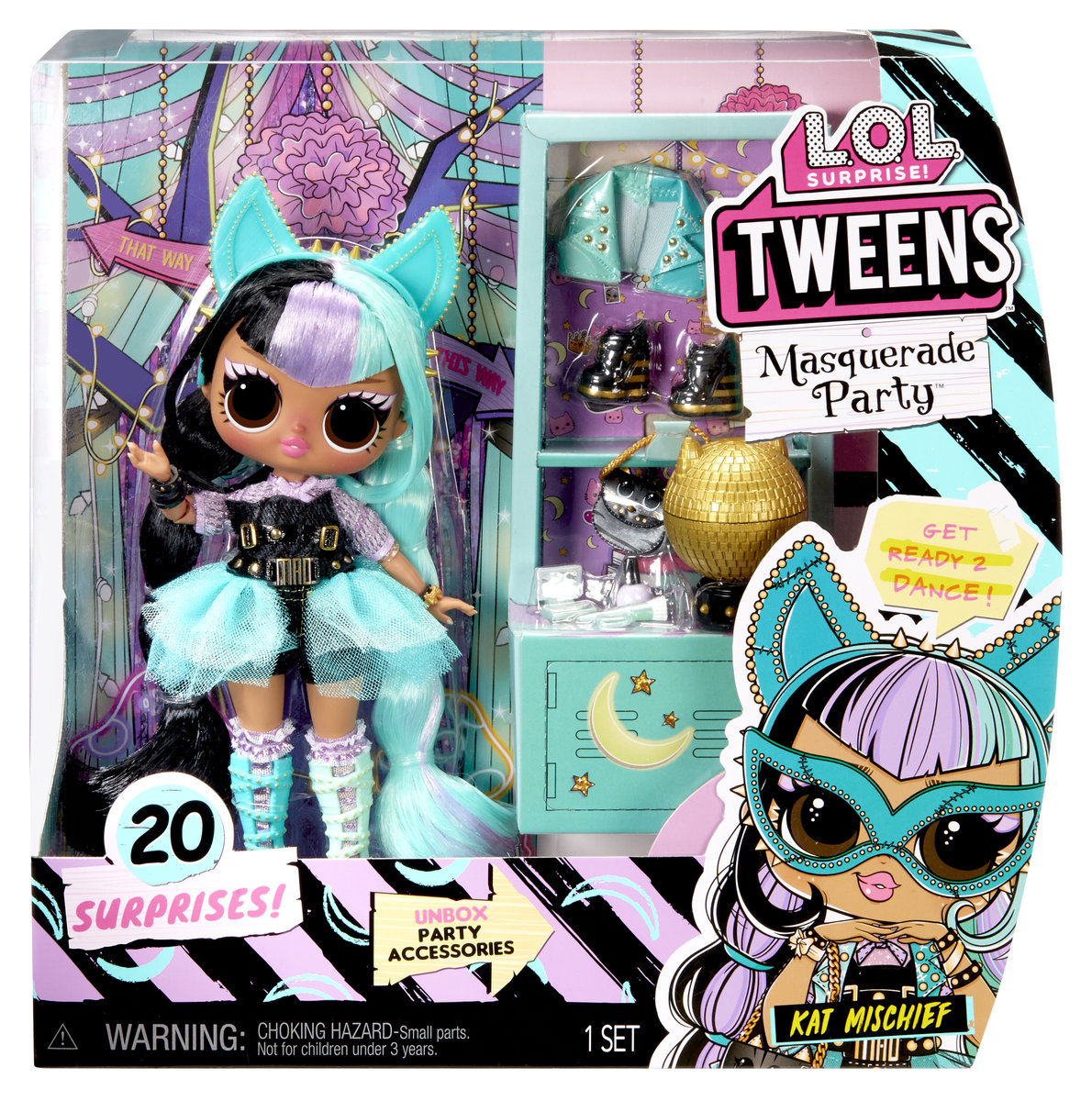 Lalka L.O.L. Surprise Tweens Masquerade, Kat Mischief