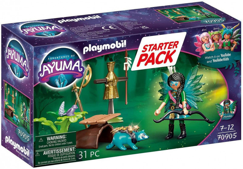 Playmobil Adventures of Ayuma 70905 Starter Pack Knight Fairy z szopem praczem, od 7 lat 70905