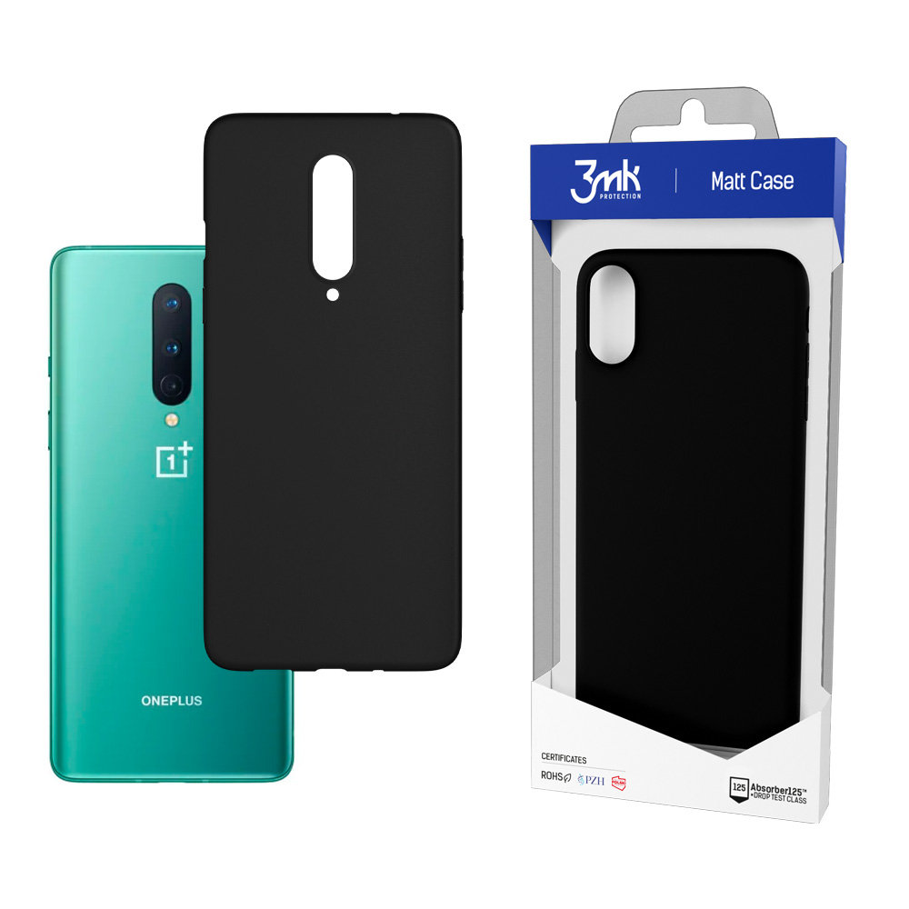 3mk Matt Case OnePlus 8 czarny 5903108254885