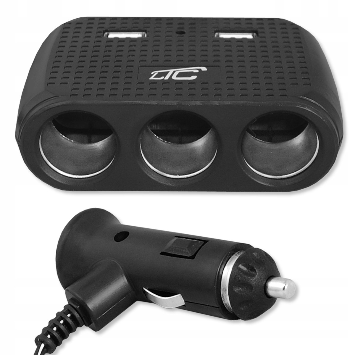 Adapter Rozgałęziacz Zapalniczki Samochodowej+ Usb