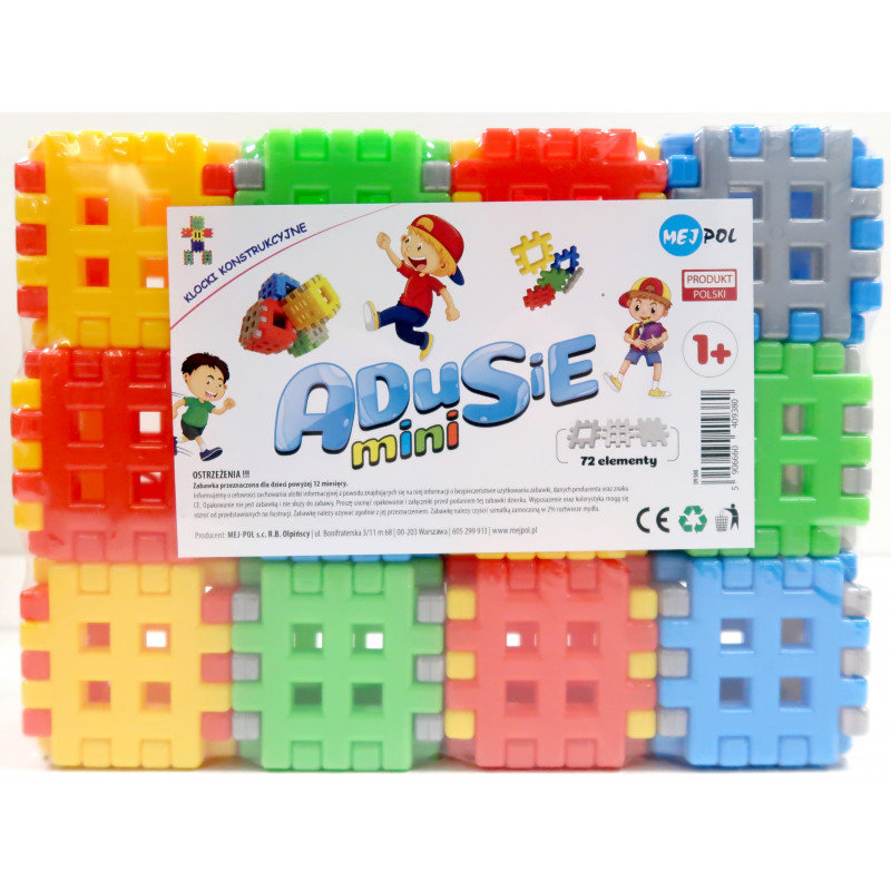 Klocki konstrukcyjne Adusie Mini 72el - Macyszyn Toys