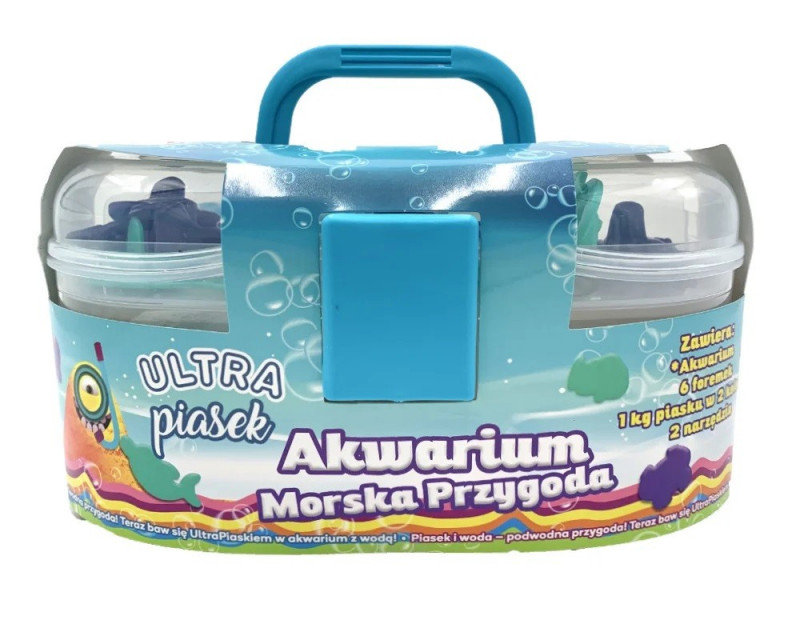 EPEE Ultra Piasek Walizka 1kg piasku Morskie Życie (6 foremek + 2 narzędzia) EP04316