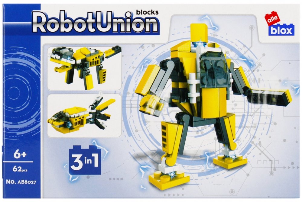 Klocki Konstr Alleblox Robot 62El