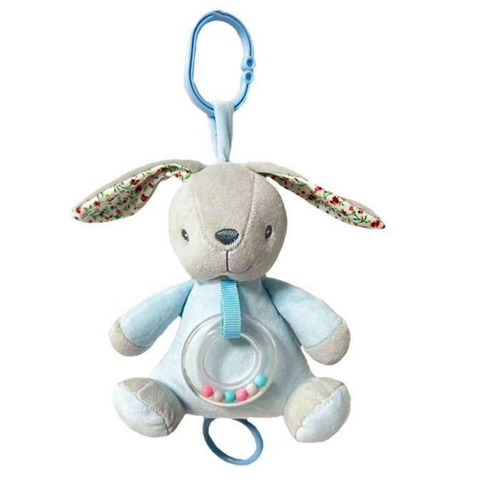 Pozytywka króliczek niebieski 18cm - Tulilo