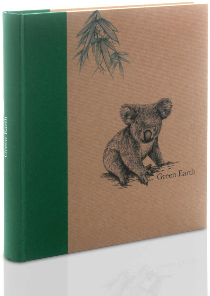 Album wklejany XXLS Panodia Greenearth zielonny (tradycyjny 100 kremowych stron)