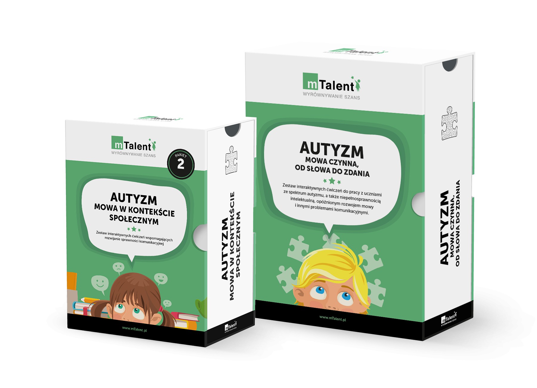 mTalent Autyzm. Mowa czynna, od słowa do zdania + mTalent Autyzm. Mowa w kontekście społecznym cz.2
