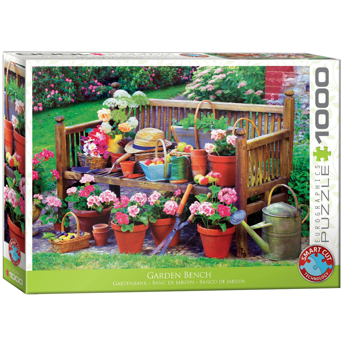 Eurographics Puzzle 1000 elementów Ławka w ogrodzie