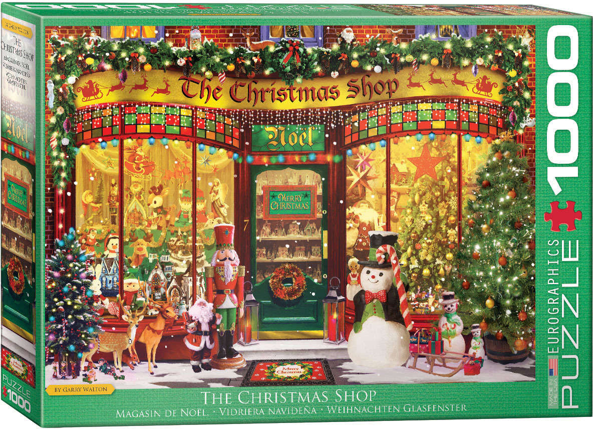 Eurographics Puzzle 1000 The Christmas Shop by G.Wal 6000-5521 -