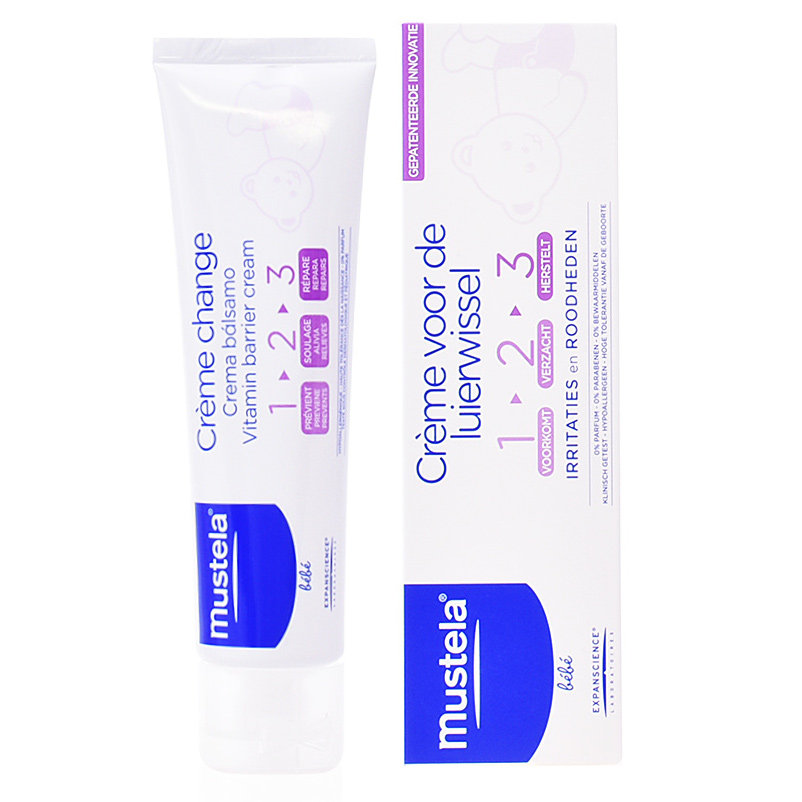 Mustela Krem witaminowo-ochronny do skóry pośladków 1 2 3 - Bebe 1 2 3 Vitamin Barrier Cream Krem witaminowo-ochronny do skóry pośladków 1 2 3 - Bebe 1 2 3 Vitamin Barrier Cream