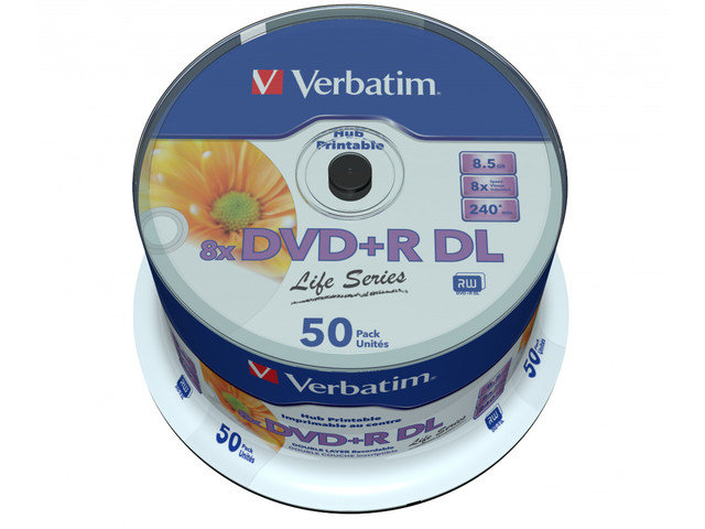 Płyty DVD+R VERBATIM Spindle 50 X8, 8.5 GB