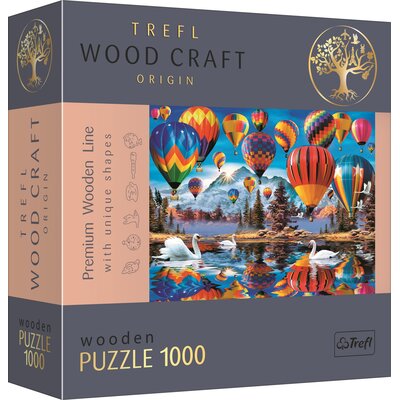 Trefl Puzzle drewniane 1000 Kolorowy Balony