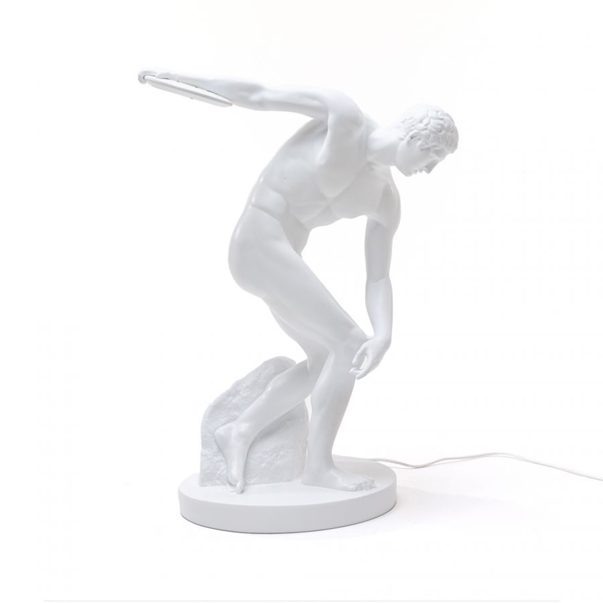 DISCOBOLUX - Lampa stołowa LED Żywica Wys.51cm
