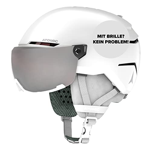 ATOMIC Unisex, młodzieżowy kask SAVOR VISOR JR, biały, 51/55 cm