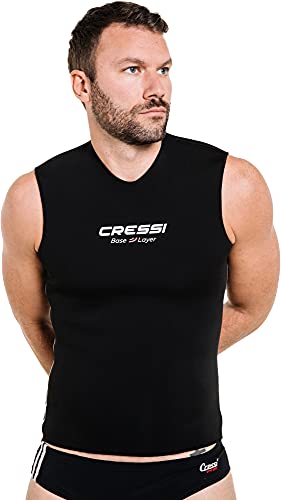 Cressi Men's Base Layer Core Vest Man2.5mm Ocieplacz bez rękawów ,Czarny ,M