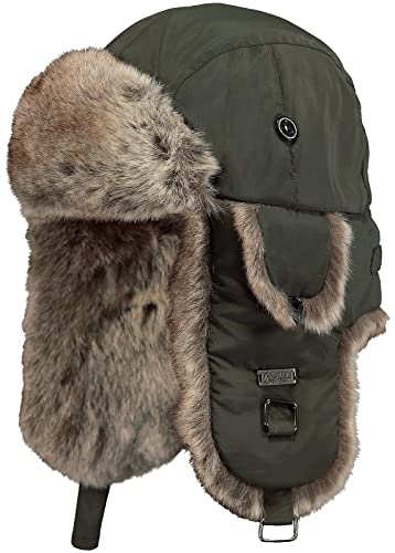 Barts Zimowa czapka lotnicza Kamikaze pilotka ze sztucznym futrem