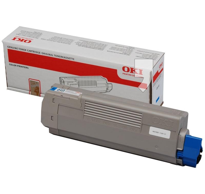 OKI 44315307, cyan, 6000s, OKI C610