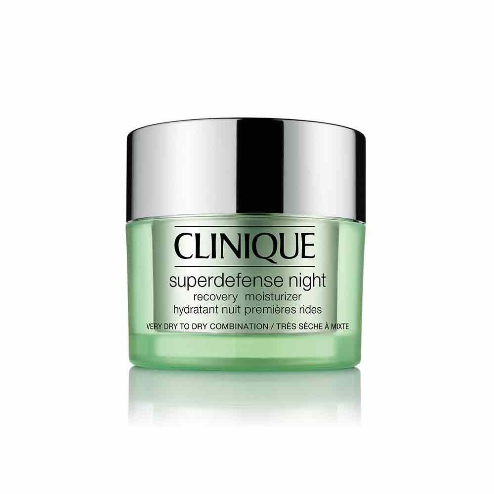 Clinique Superdefense Night Recovery Moisturizer, regenerujący krem na noc do skóry suchej, 50 ml