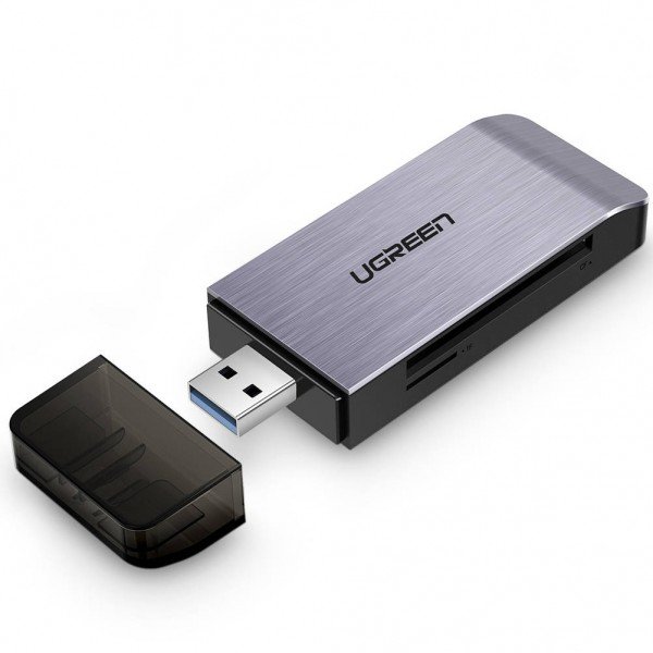 UGREEN Czytnik czytnik kart SD micro SD CF MS na USB 3.0 szary 50541 50541