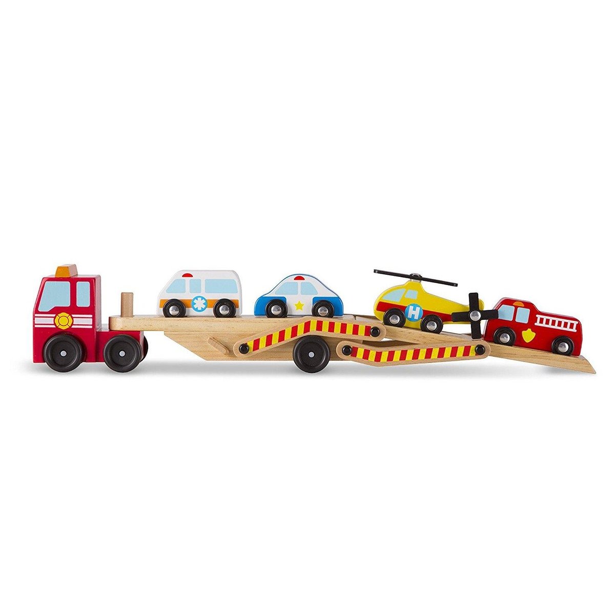 MELISSA & DOUG melissa & doug MELISSA Laweta drewniana z samochodzikami 14610