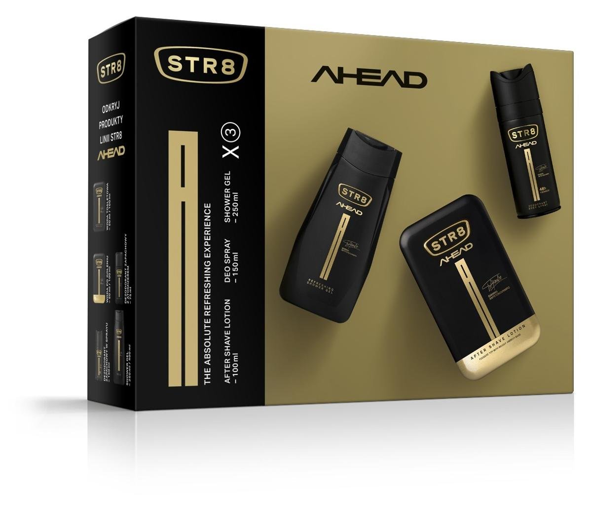 STR8 Zestaw Ahead After SHAVE100ML+DEO+ŻEL P/p