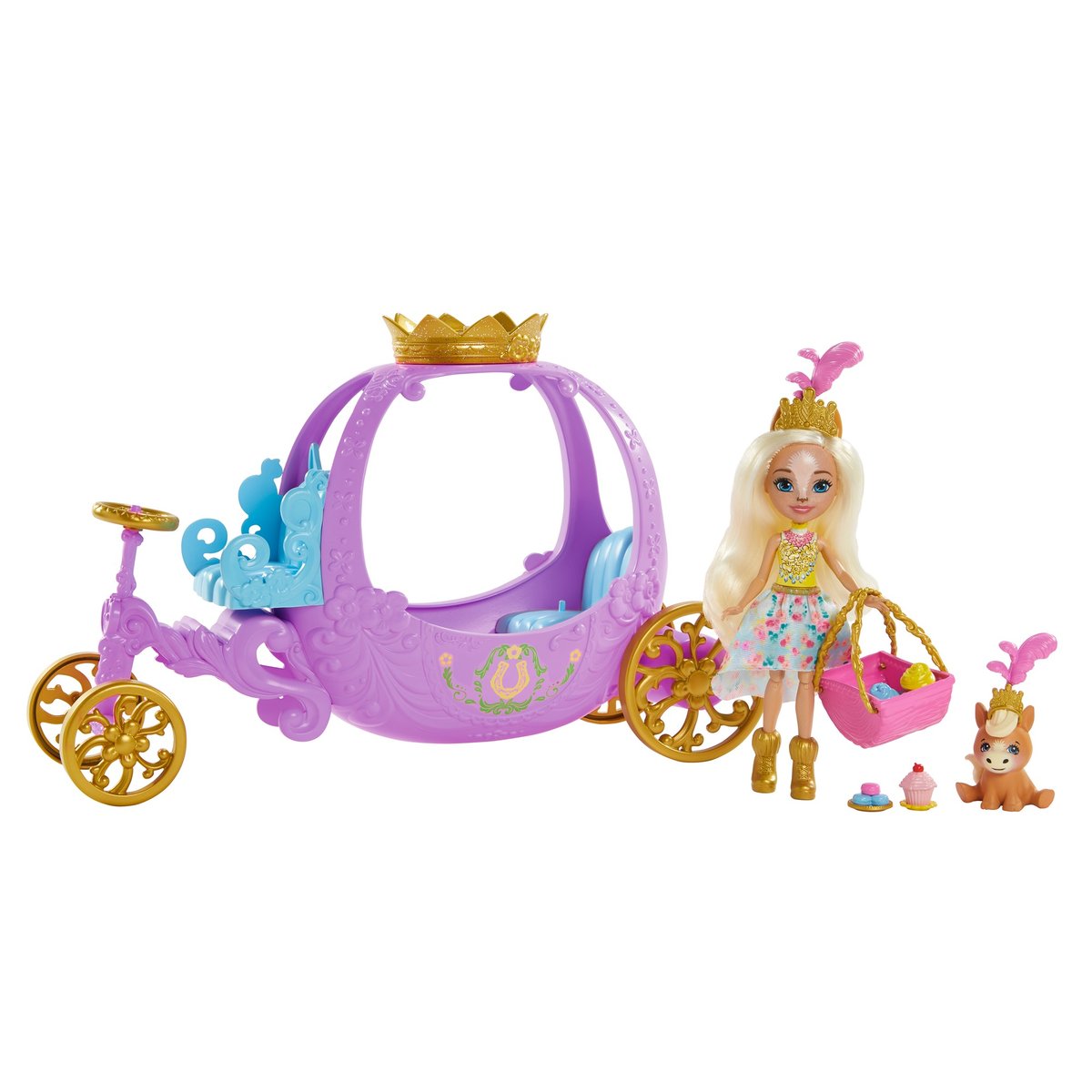 Mattel Enchantimals. Lalka + Królewska karoca