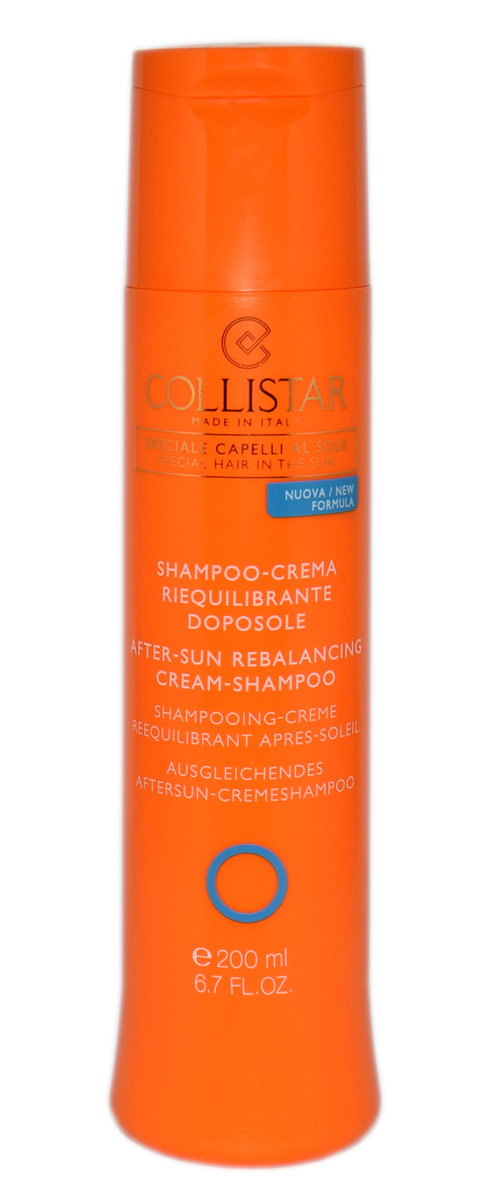 Collistar Special Hair Sun After-Sun Rebalancing Cream-Shampoo szampon do włosów 200 ml dla kobiet