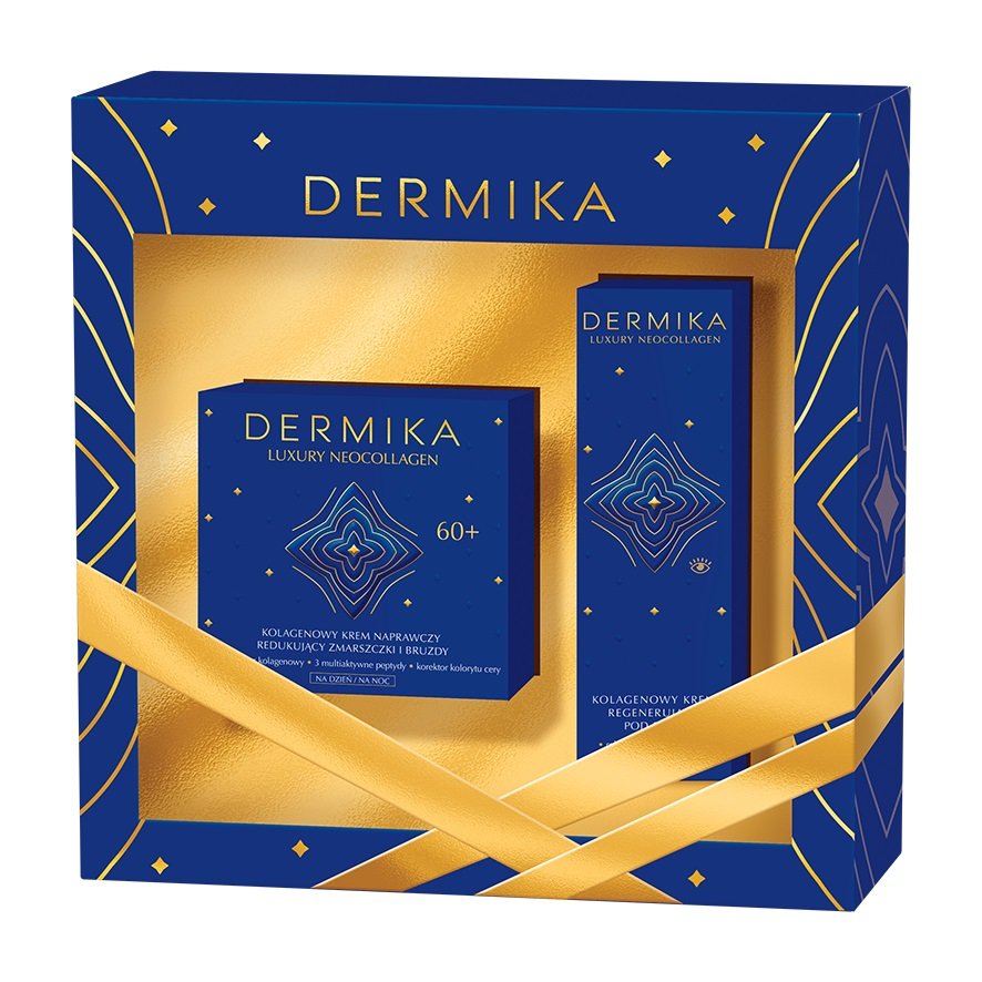 DERMIKA Zestaw Luxury Neocollagen 60+: Kolagenowy krem naprawczy 50ml + Kolagenowy krem regenerujący pod oczy 15ml - >>> DARMOWA od 99zł 