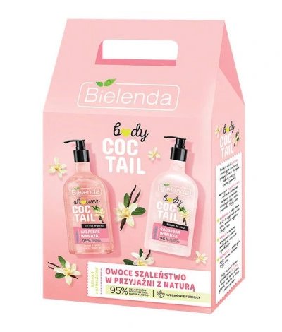 BIELENDA Zestaw Body Coctail Balsam do ciała Rabarbar&Wanilia, 400ml + Żel pod prysznic Rabarbar&Wanilia, 400ml - >>> DARMOWA od 99zł 