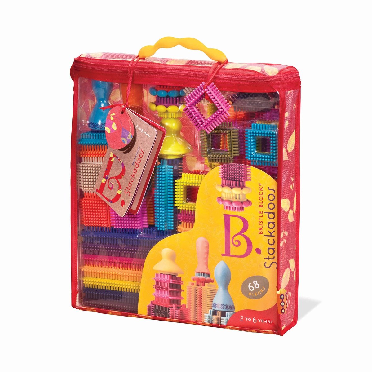 B.Toys Bristle Block Stackadoos klocki jeżyki w torbie BX1039Z