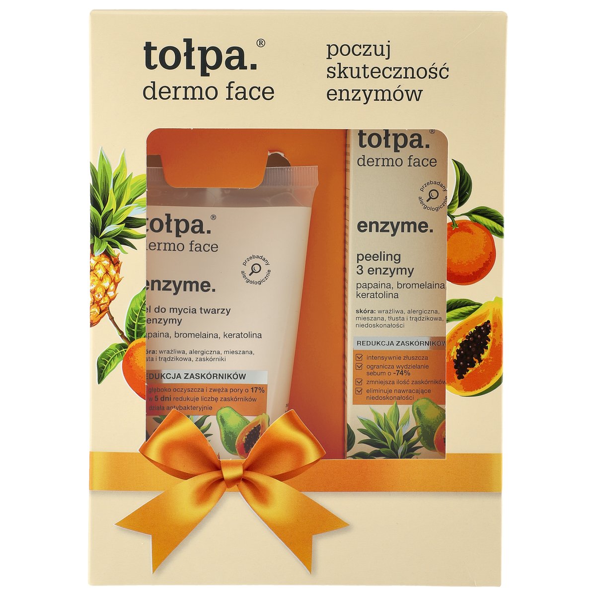 TOŁPA 3 Enzymy Zestaw (Żel do twarzy, 150ml + Peeling do twarzy, 40ml) - >>> DARMOWA od 99zł 