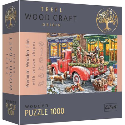 Trefl, 1000 Puzzle drewniane - Pomocnicy Świętego Mikołaja 20170