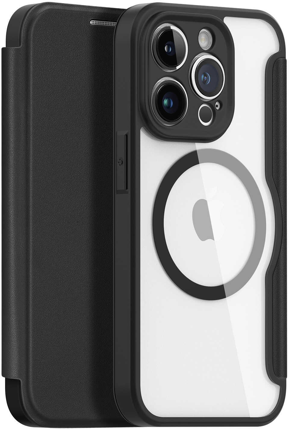 Dux Ducis Skin X Pro etui iPhone 14 Pro magnetyczny pokrowiec MagSafe z klapką czarny