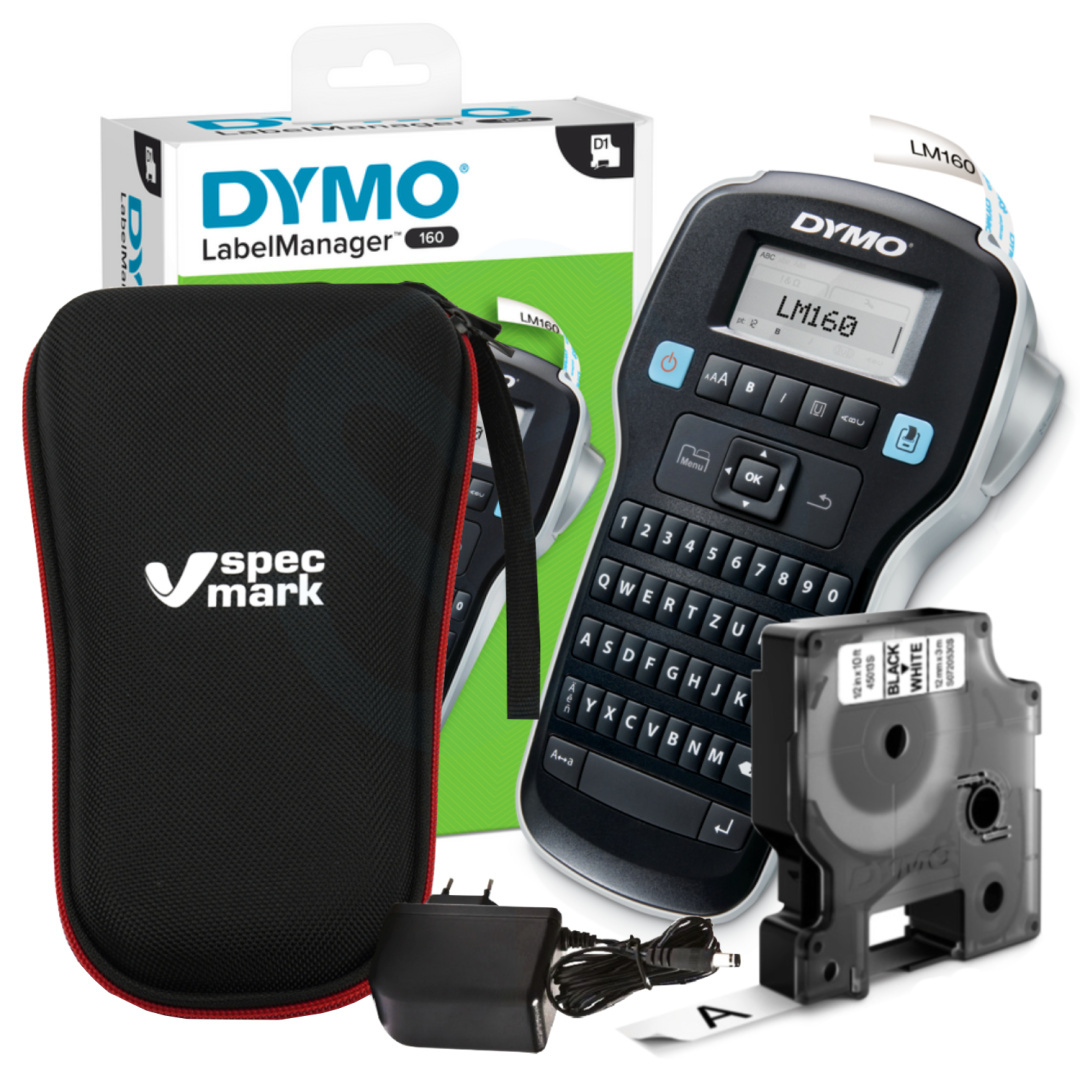 Drukarka etykiet Dymo LabelManager LM 160 S0946340 + 45013 + etui specmark + zasilacz | KUP z zamiennikami i oszczędzaj! - ZADZWOŃ 730 811 399 PROMOCJA!