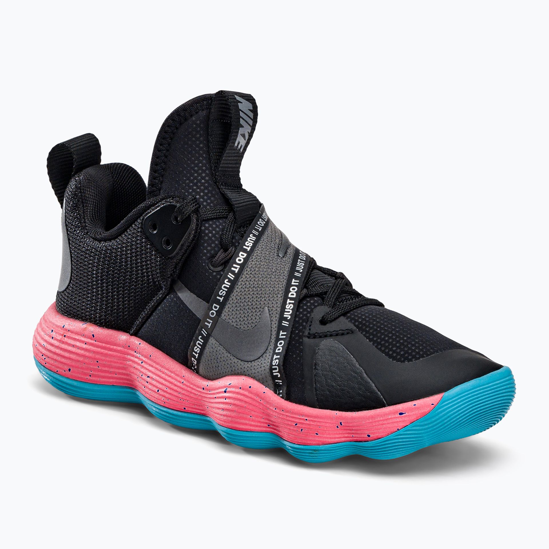 Buty do siatkówki Nike React Hyperset SE czarno-różowe NI-DJ4473-064 40.5 eu