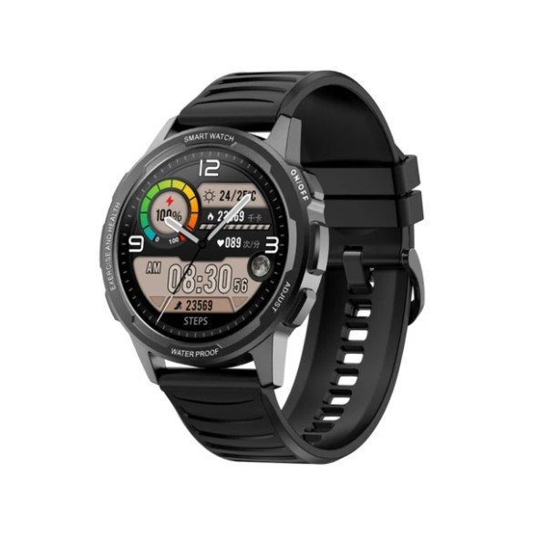 Zegarek Sportowy Smartwatch Senbono X28 Czarny Full Hd 360X360, Pomiar Spo2, Metalowa Koperta
