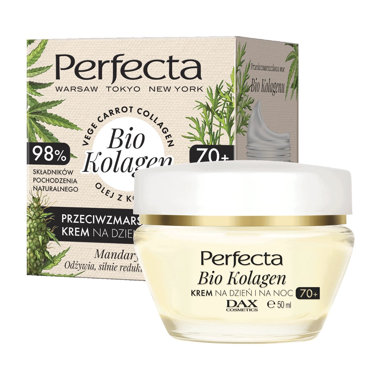 Фото - Крем і лосьйон Perfecta Bio Kolagen Krem do twarzy 70+ 