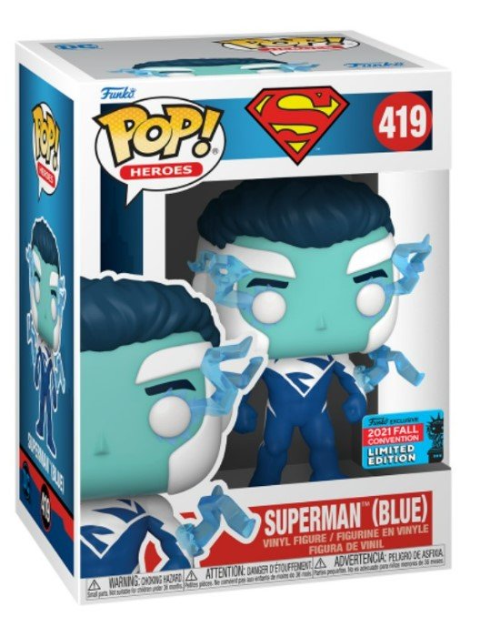 Funko POP Heroes: DC - Superman (Blue) (NYCC Exclusive)