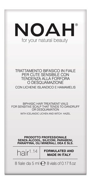 Noah Noah Pielęgnacja włosów BIFASIC HAIR TREATMENT VIALS FOR SENSITIVE SCALP THAT TENDS TO DANDRUFF 40 ml