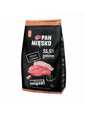 Pan Mięsko Cielęcina z Indykiem M 20 kg