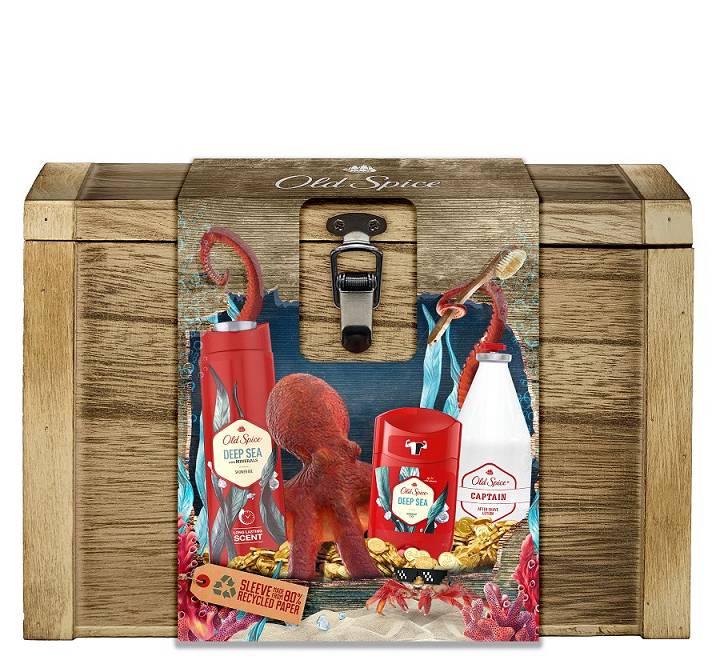 Old Spic - zestaw Deep Sea TCHST (Stick + Żel pod prysznic + Lotion)